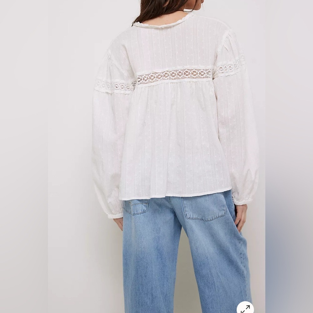 Free People  Ella Dot Blouse - Picture 4 of 5